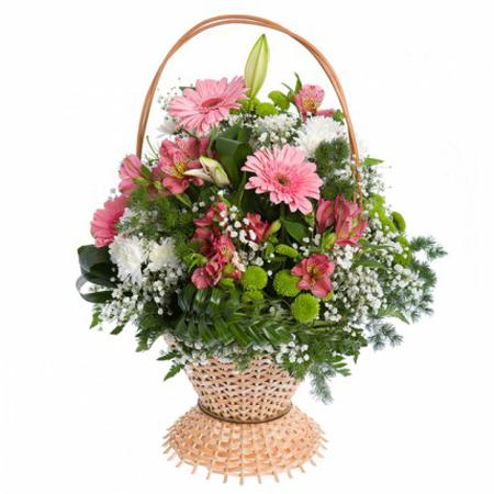 Букет цветов в корзине «Каприз»