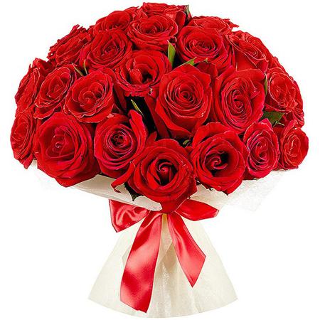Букет из 35 красных роз «Мондиаль»